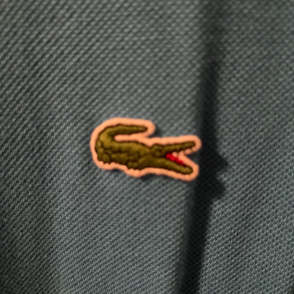 Lacoste Men's Aqua Polo Shirt - Picture 4 of 6